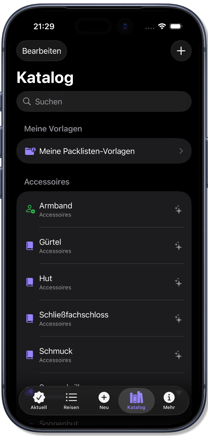 Packie bookings screenshot